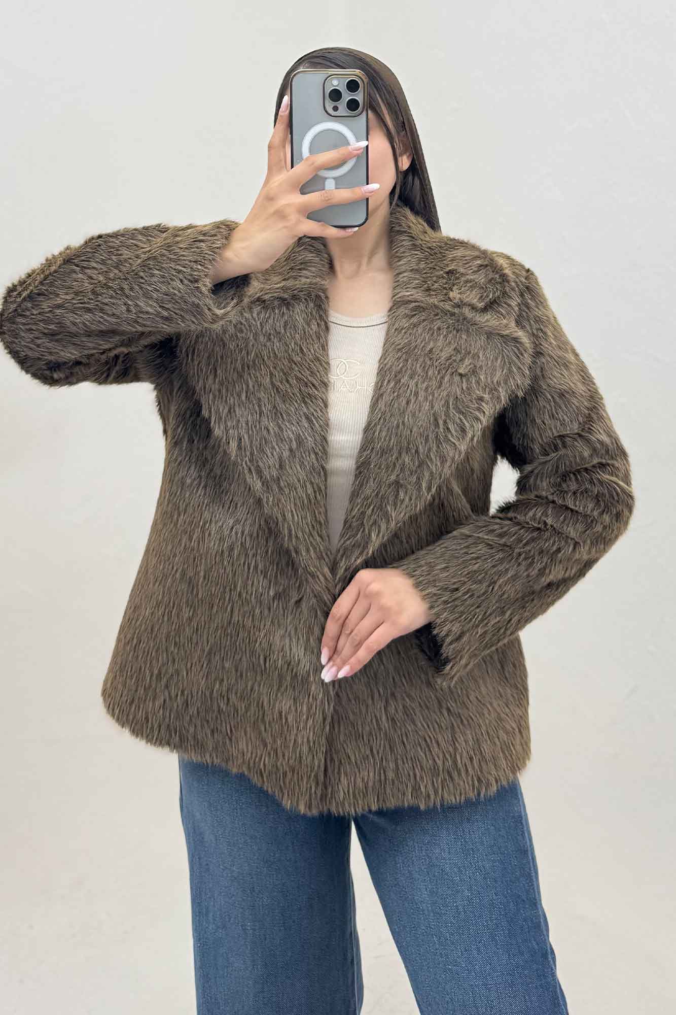 کت خز آستردار مدل AYMOO