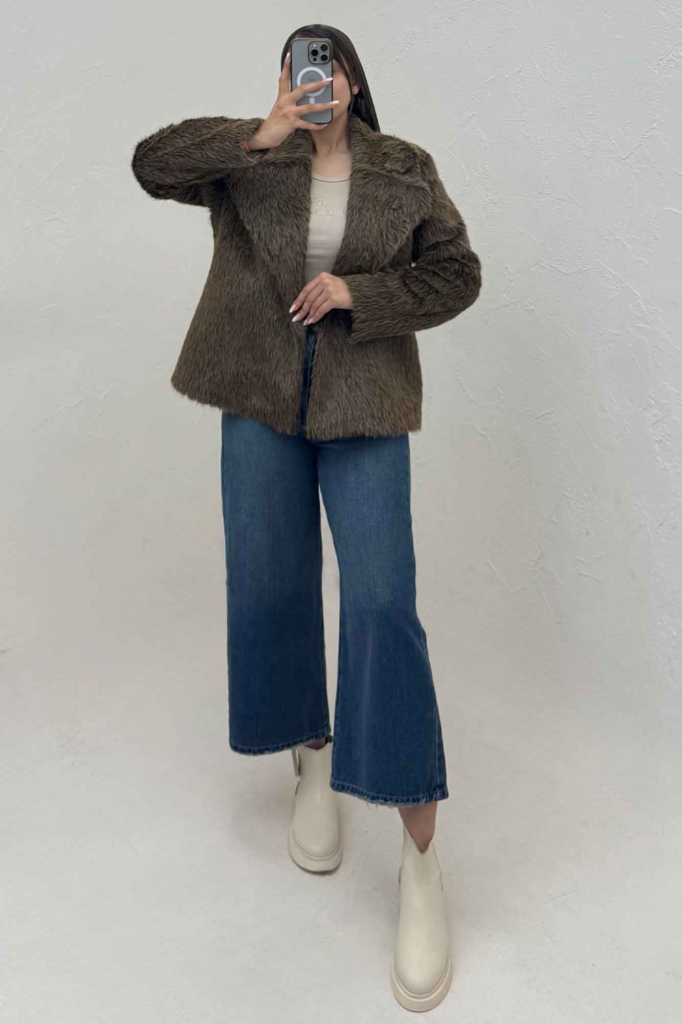 کت خز آستردار مدل AYMOO