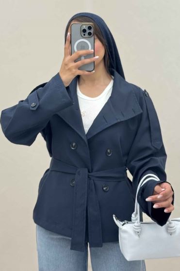 بارانی TC یقه دو حالته