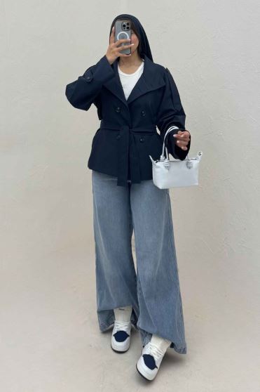 بارانی TC یقه دو حالته