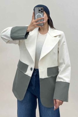 کت کتان کاپرا دورنگ آستردار AGNES