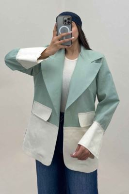 کت کتان کاپرا دورنگ آستردار AGNES