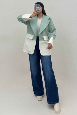 کت کتان کاپرا دورنگ آستردار AGNES