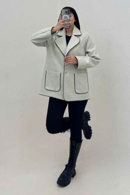 کت فوتر مغزی دوزی آستردار دو جیب