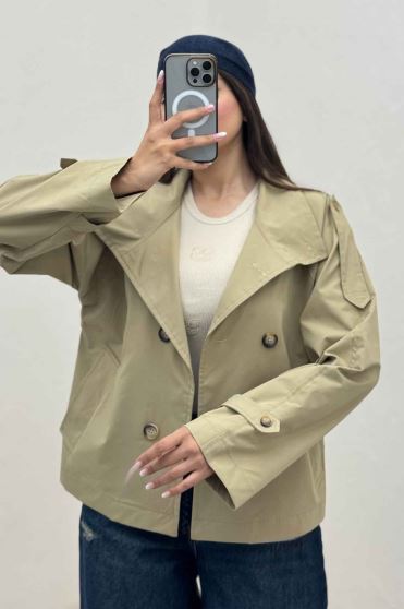 بارانی TC یقه دو حالته