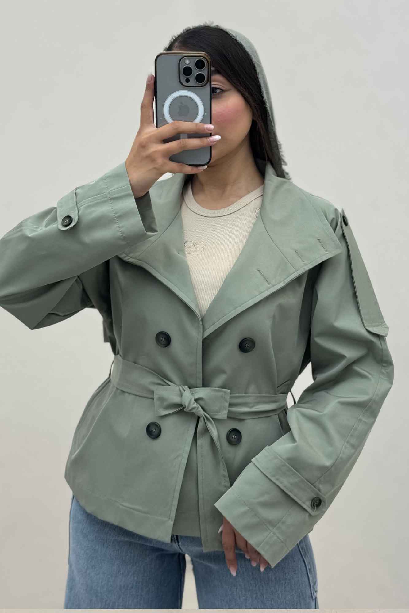 بارانی TC یقه دو حالته