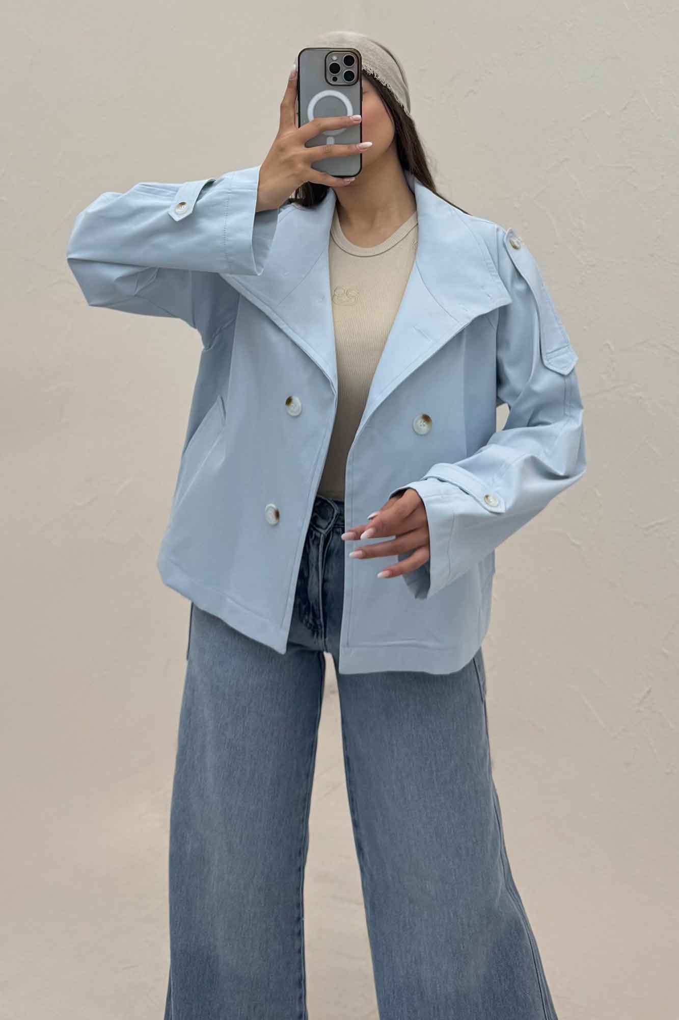 بارانی TC یقه دو حالته