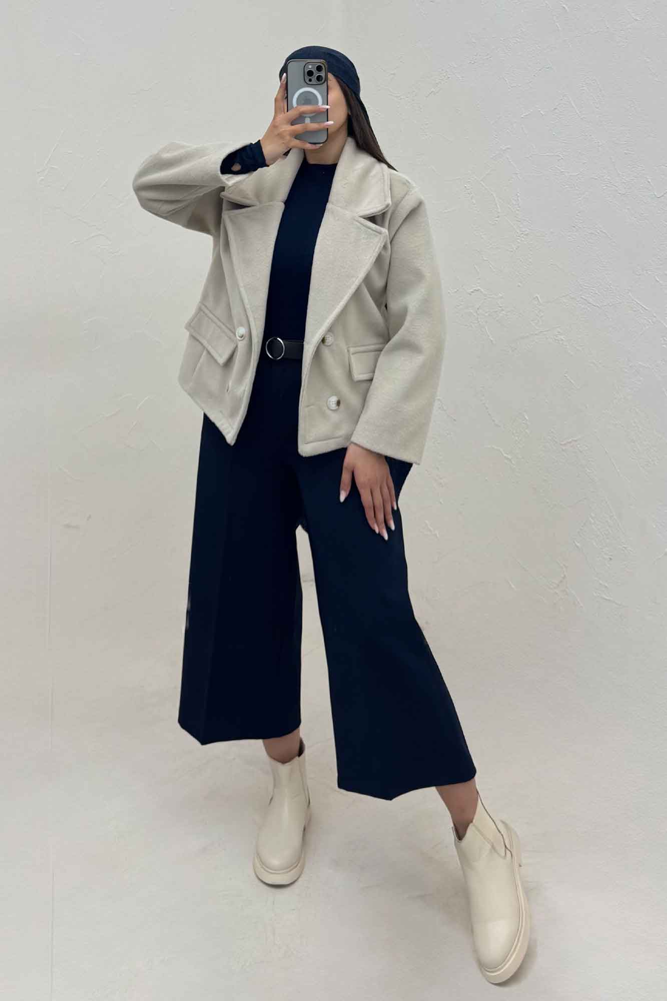 کت فوتر کشمیر آستردار در جیب پیله