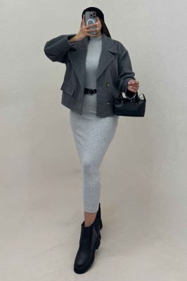 کت فوتر کشمیر آستردار در جیب پیله