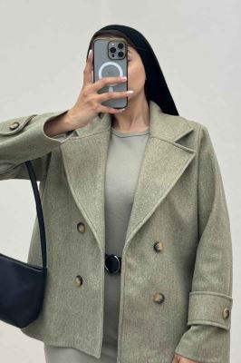 پالتو فوتر آستردار یقه انگلیسی ADRIAN