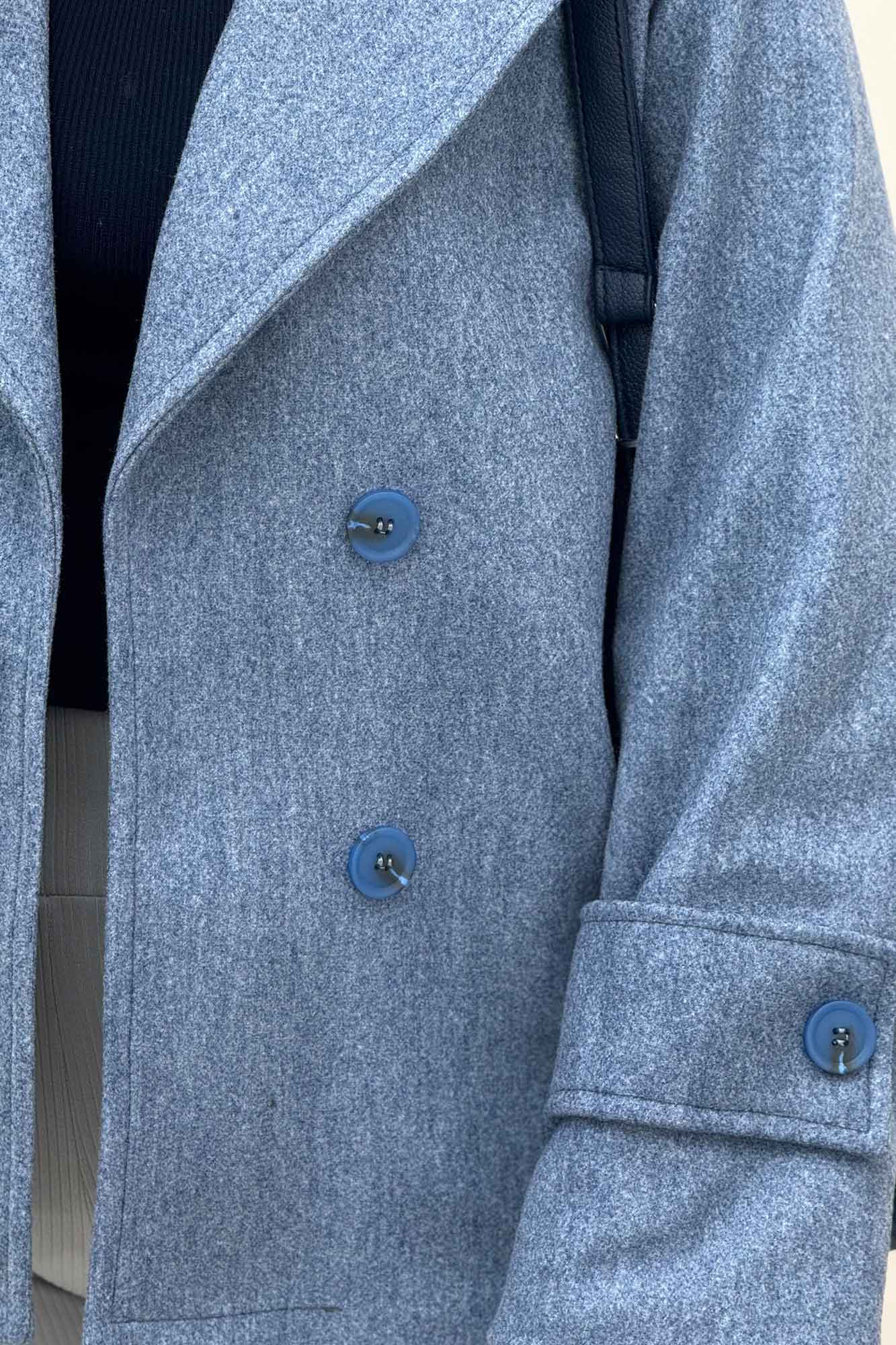 پالتو فوتر آستردار یقه انگلیسی ADRIAN