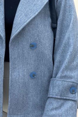 پالتو فوتر آستردار یقه انگلیسی ADRIAN