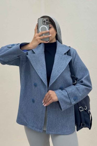 پالتو فوتر آستردار یقه انگلیسی ADRIAN