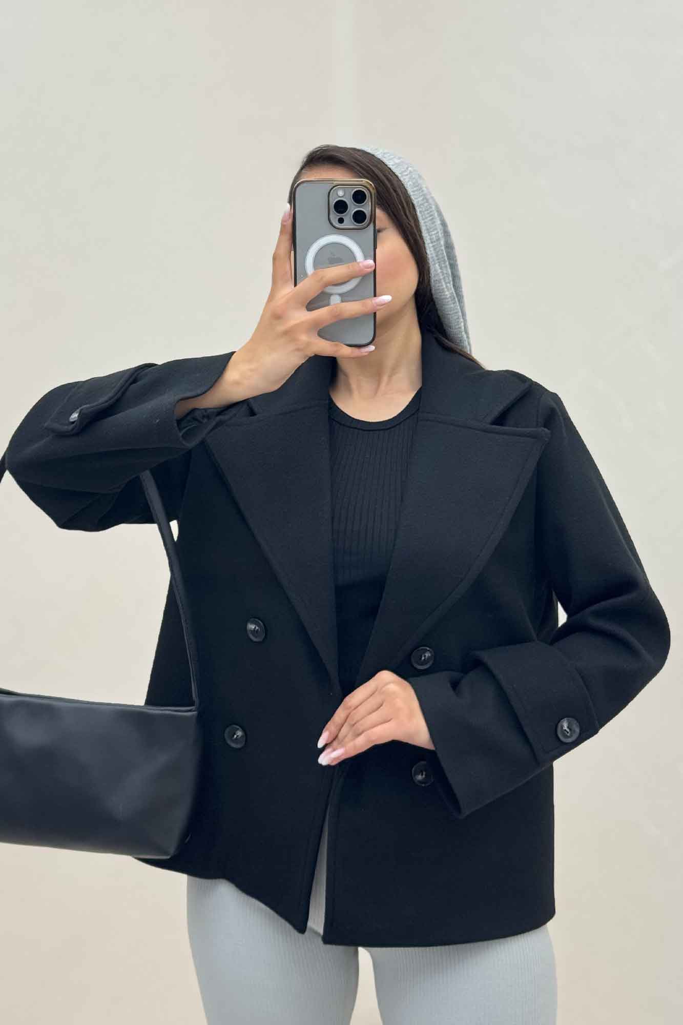 پالتو فوتر آستردار یقه انگلیسی ADRIAN