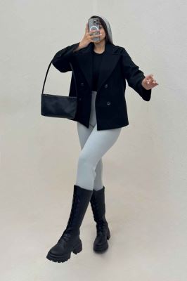 پالتو فوتر آستردار یقه انگلیسی ADRIAN