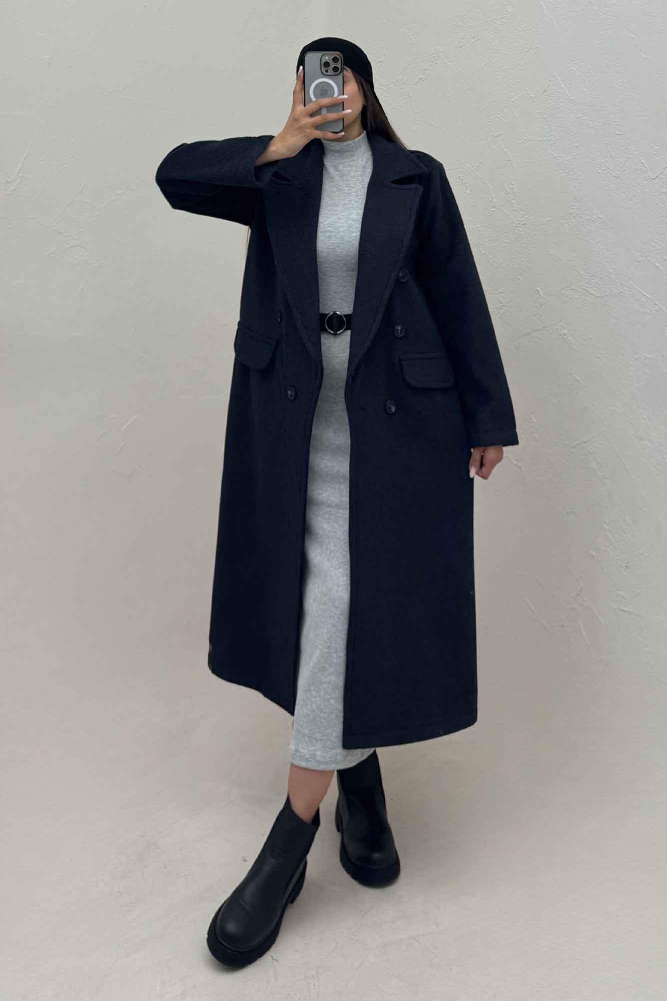 پالتو بلند فوتر کشمیر