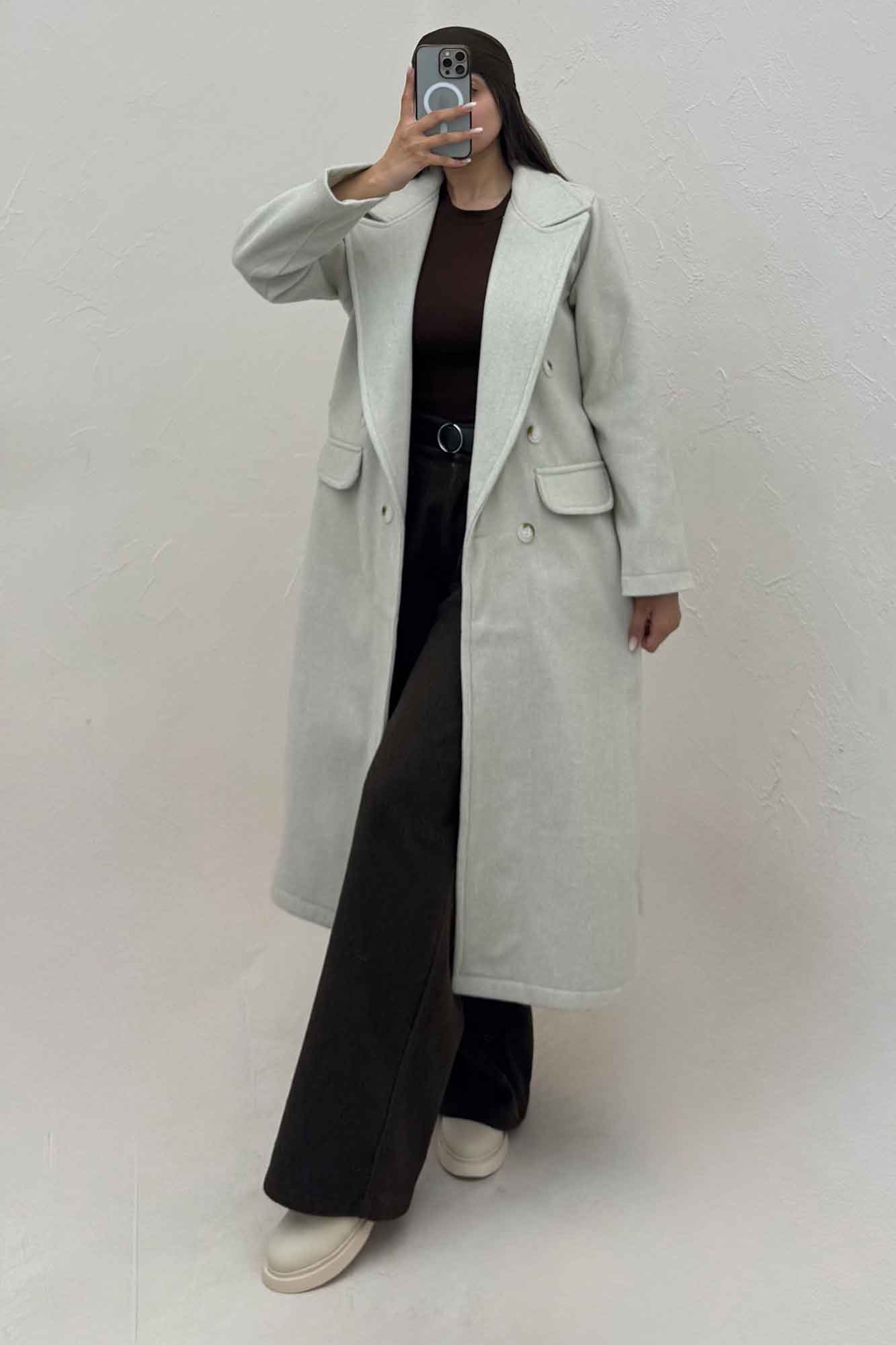 پالتو بلند فوتر کشمیر 