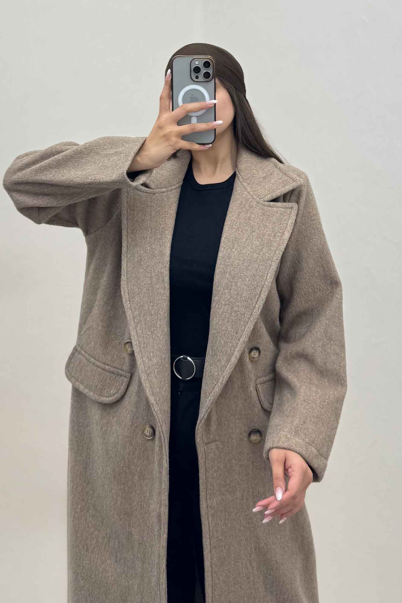 پالتو بلند فوتر کشمیر