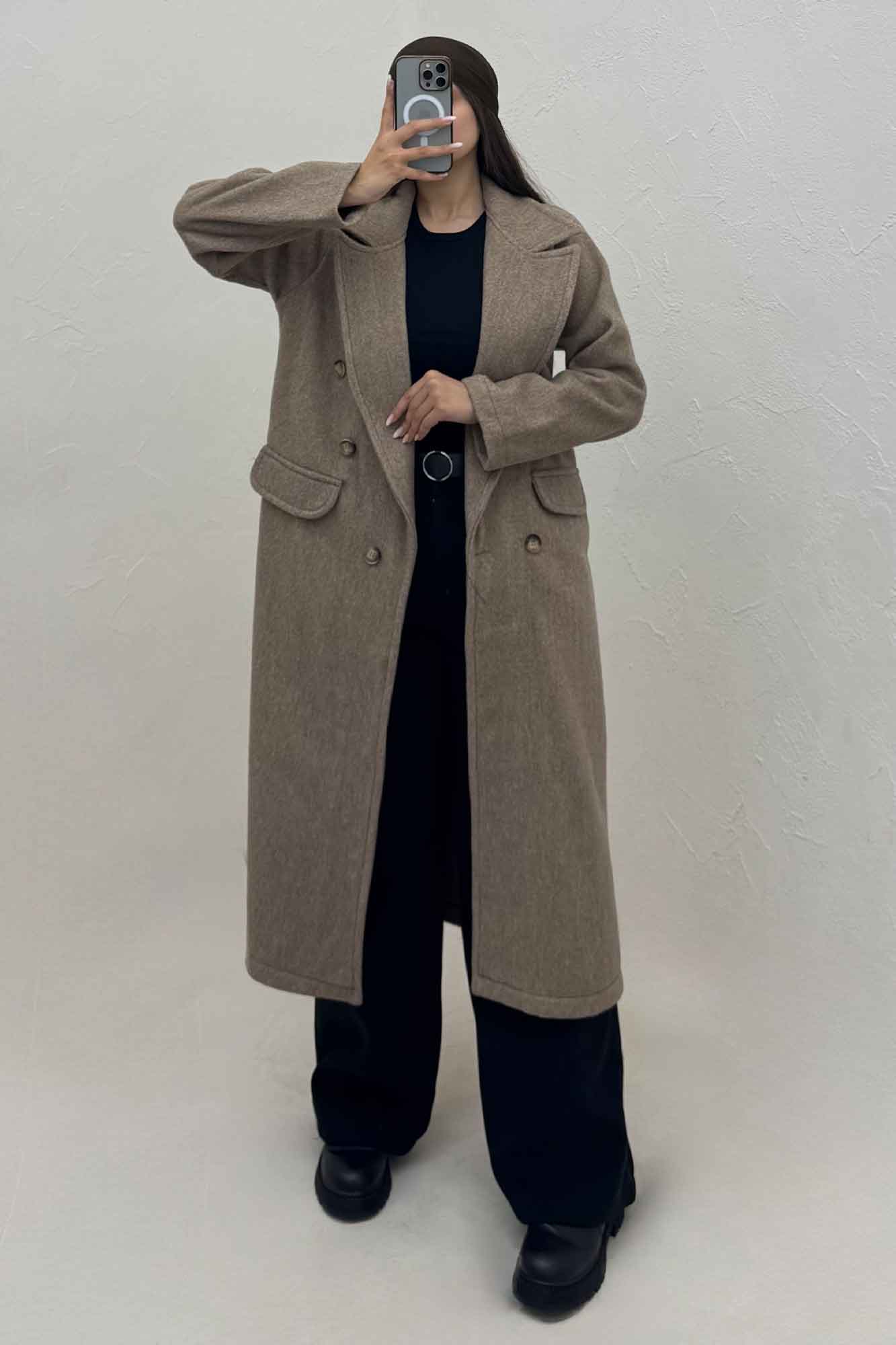 پالتو بلند فوتر کشمیر