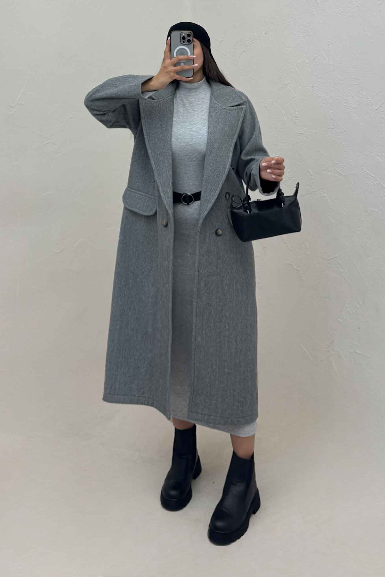 پالتو بلند فوتر کشمیر