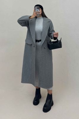 پالتو بلند فوتر کشمیر