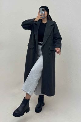 پالتو بلند فوتر کشمیر آستردار