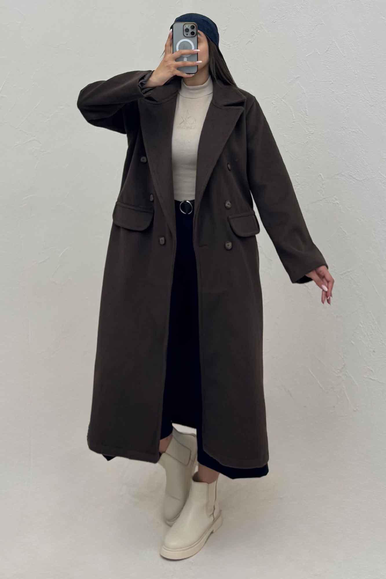 پالتو بلند فوتر کشمیر آستردار