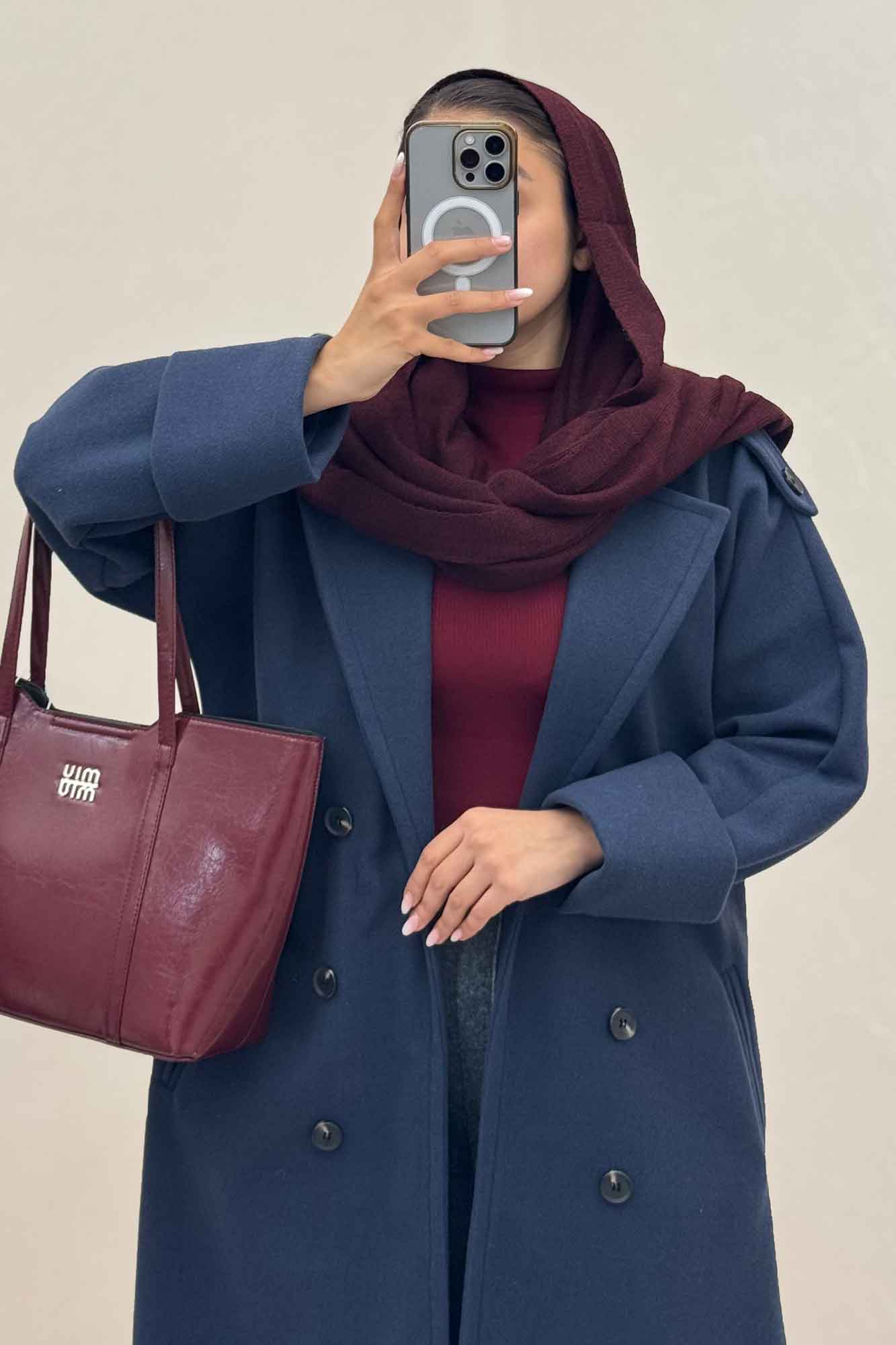 پالتو فوتر بلند مج پاکتی همیسا