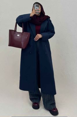 پالتو فوتر بلند مج پاکتی همیسا