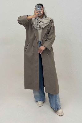 پالتو فوتر بلند مج پاکتی همیسا