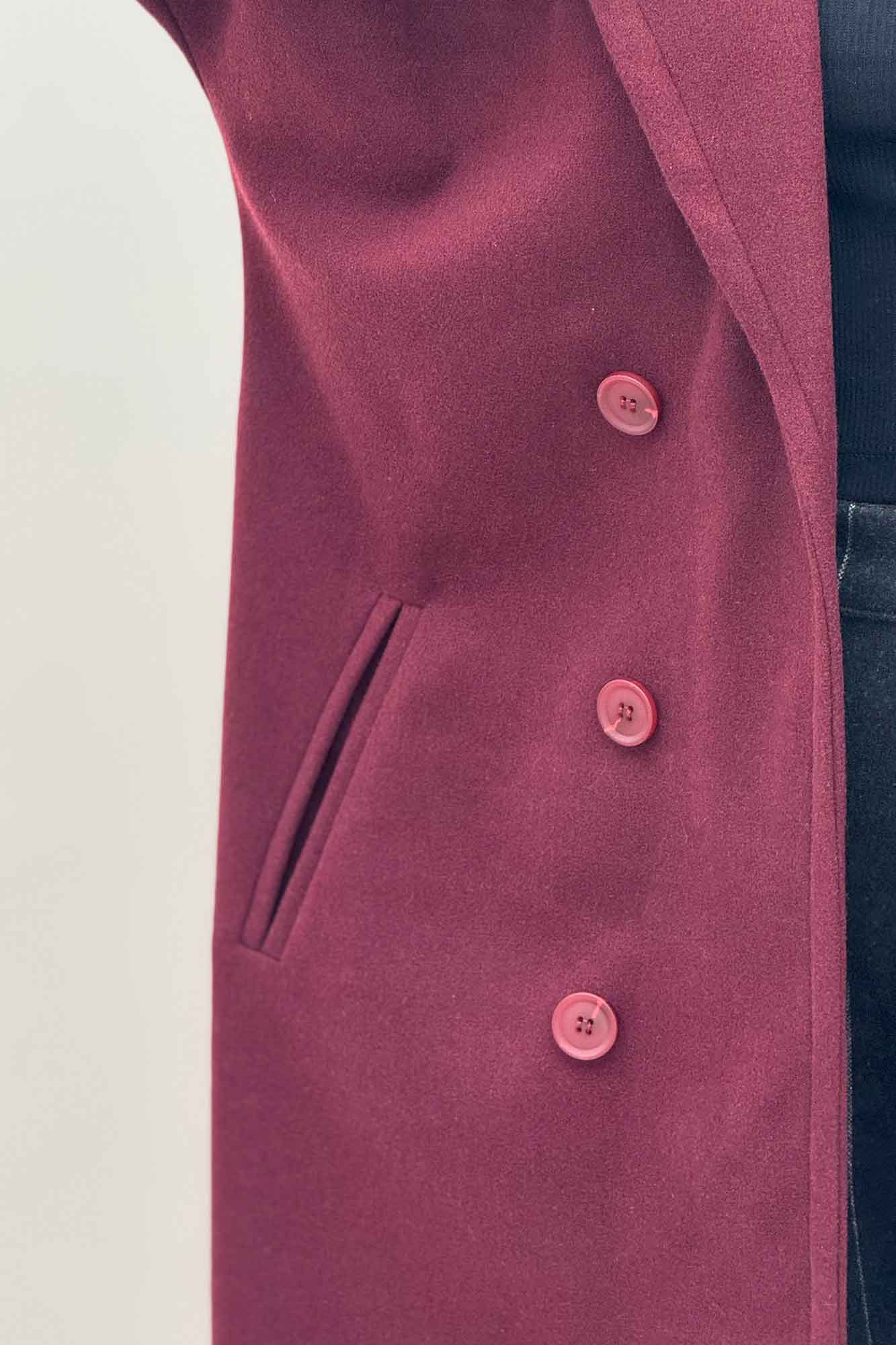 پالتو فوتر بلند مج پاکتی همیسا