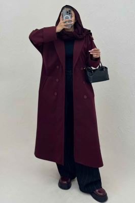 پالتو فوتر بلند مج پاکتی همیسا