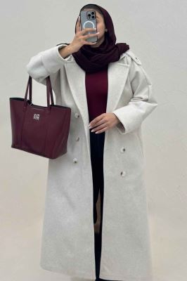 پالتو فوتر بلند مج پاکتی همیسا