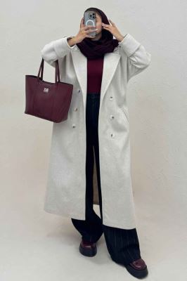 پالتو فوتر بلند مج پاکتی همیسا