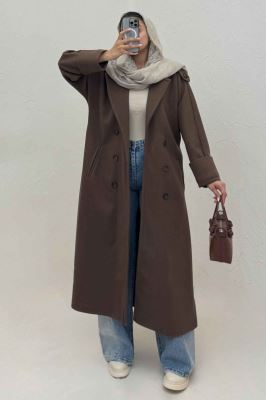 پالتو فوتر بلند مج پاکتی همیسا