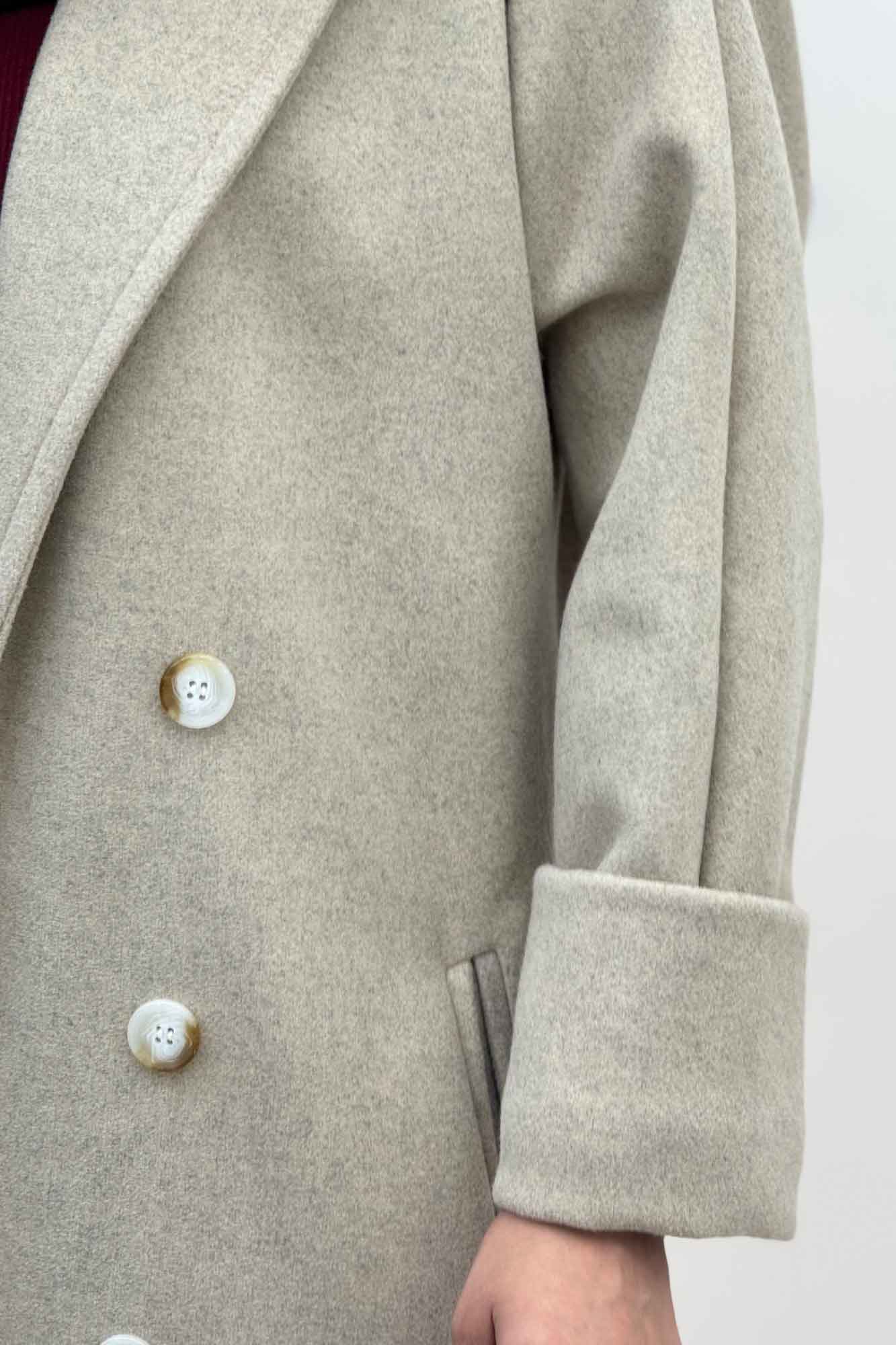 پالتو فوتر بلند مج پاکتی همیسا