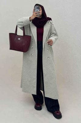 پالتو فوتر بلند مج پاکتی همیسا