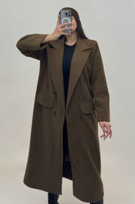 پالتو بلند فوتر زنجیری آستردار