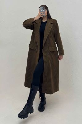 پالتو بلند فوتر زنجیری آستردار