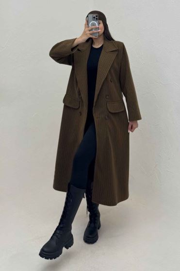 پالتو بلند فوتر زنجیری آستردار