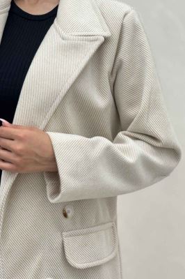 پالتو بلند فوتر کجراه آستردار