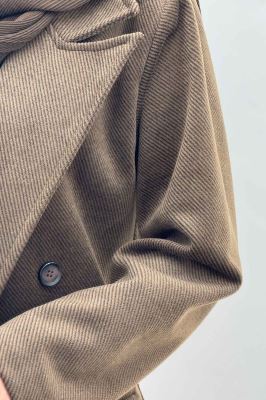 پالتو بلند فوتر کجراه آستردار