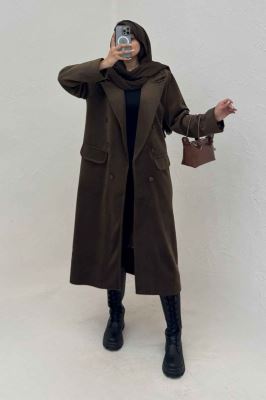 پالتو بلند فوتر کجراه آستردار