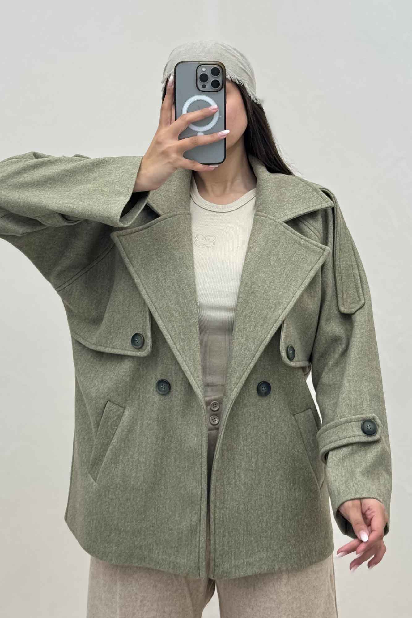 پالتو کتی فوتر یقه انگلیسی VINY