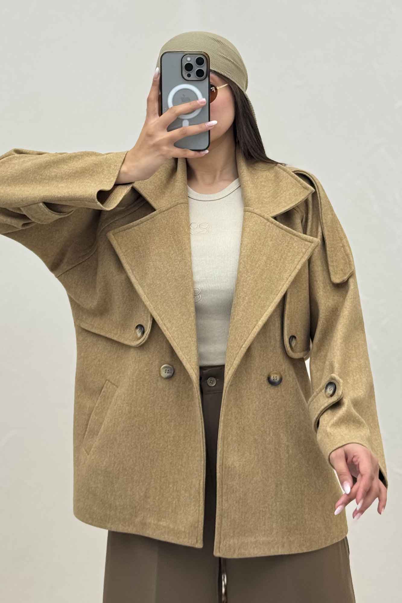 پالتو کتی فوتر یقه انگلیسی VINY