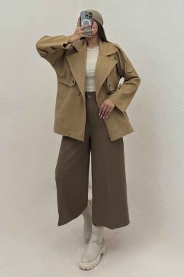 پالتو کتی فوتر یقه انگلیسی VINY