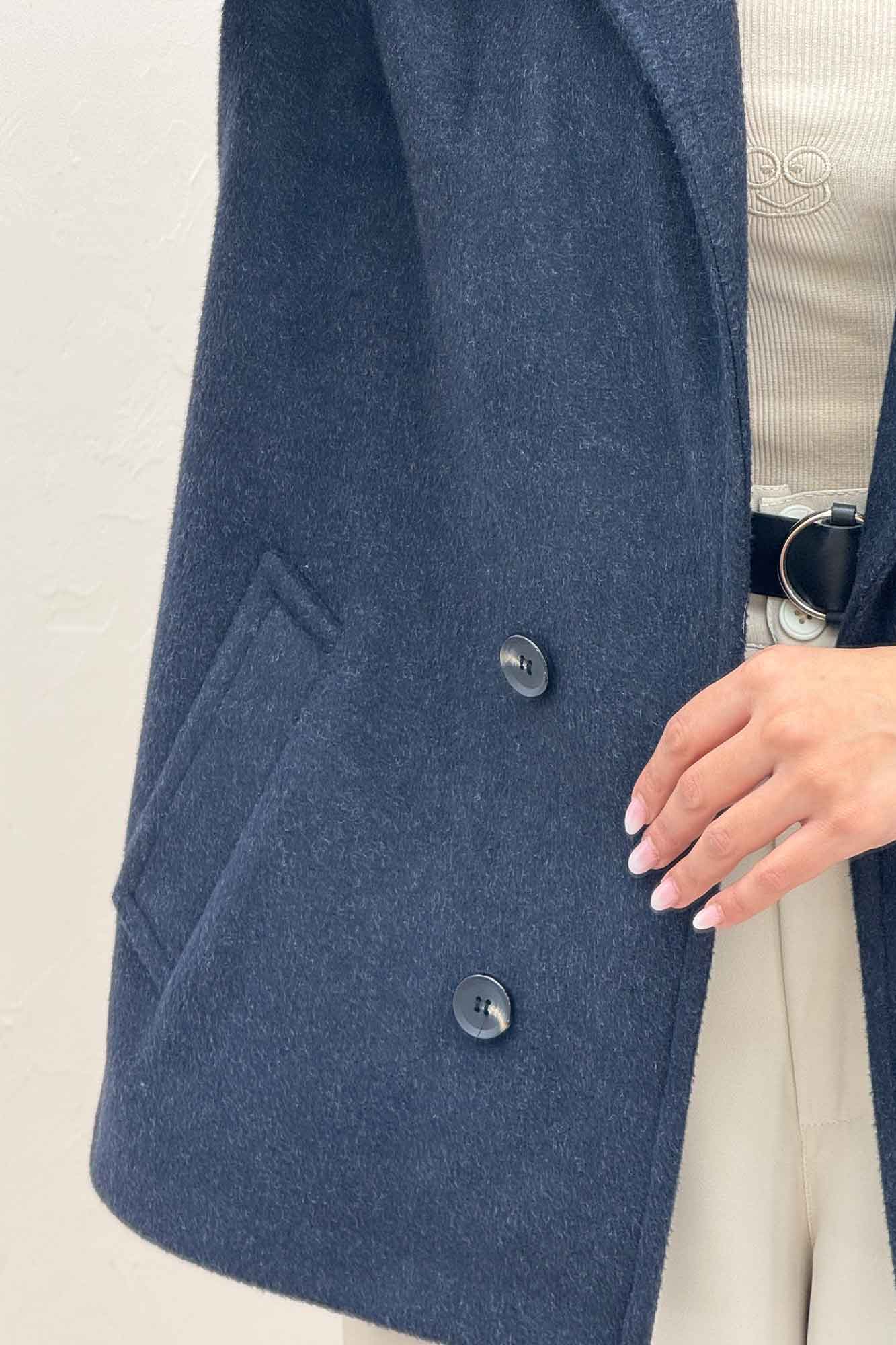 کت فوتر کشمیر چهار دکمه مچ پاکتی