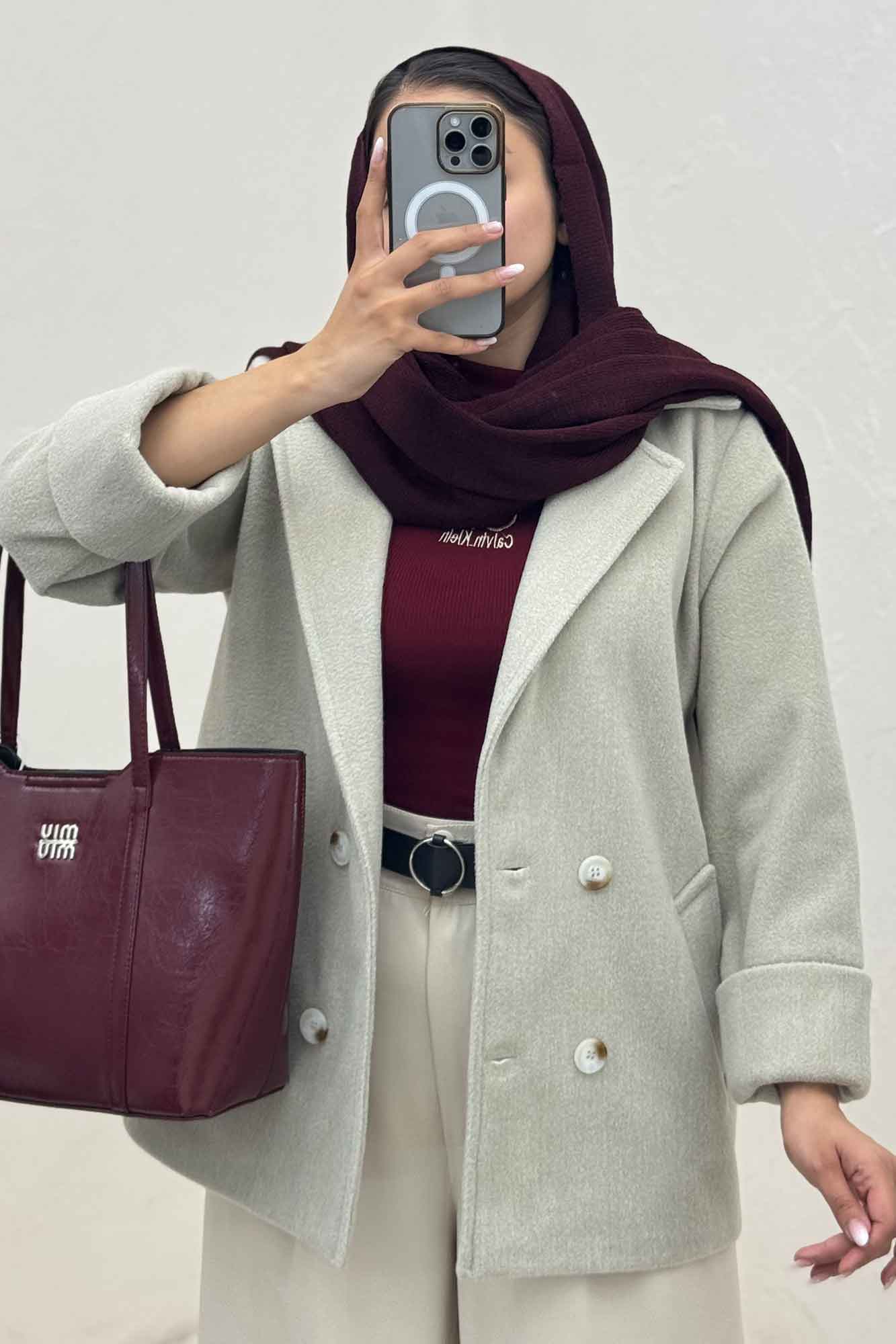 کت فوتر کشمیر چهار دکمه مچ پاکتی