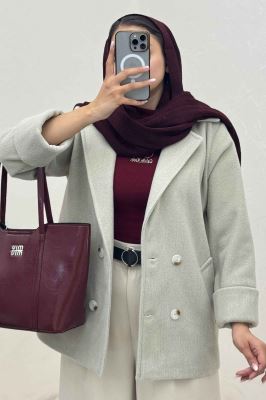 کت فوتر کشمیر چهار دکمه مچ پاکتی