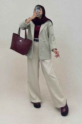 کت فوتر کشمیر چهار دکمه مچ پاکتی